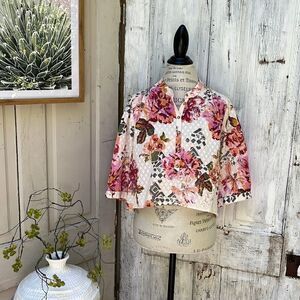 ANTHROPOLOGIE, PILCRO SURF BLOUSE Size M NWOT
